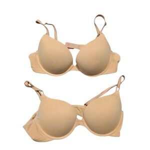Soma 2 Pack‎ Embraceable Plunge Bra Everyday Comfort Adjustable Straps 38B READ